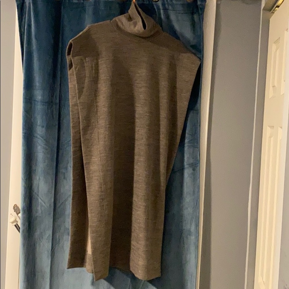 Turtleneck Sweater cape dress